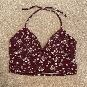 Forever 21 floral crop top